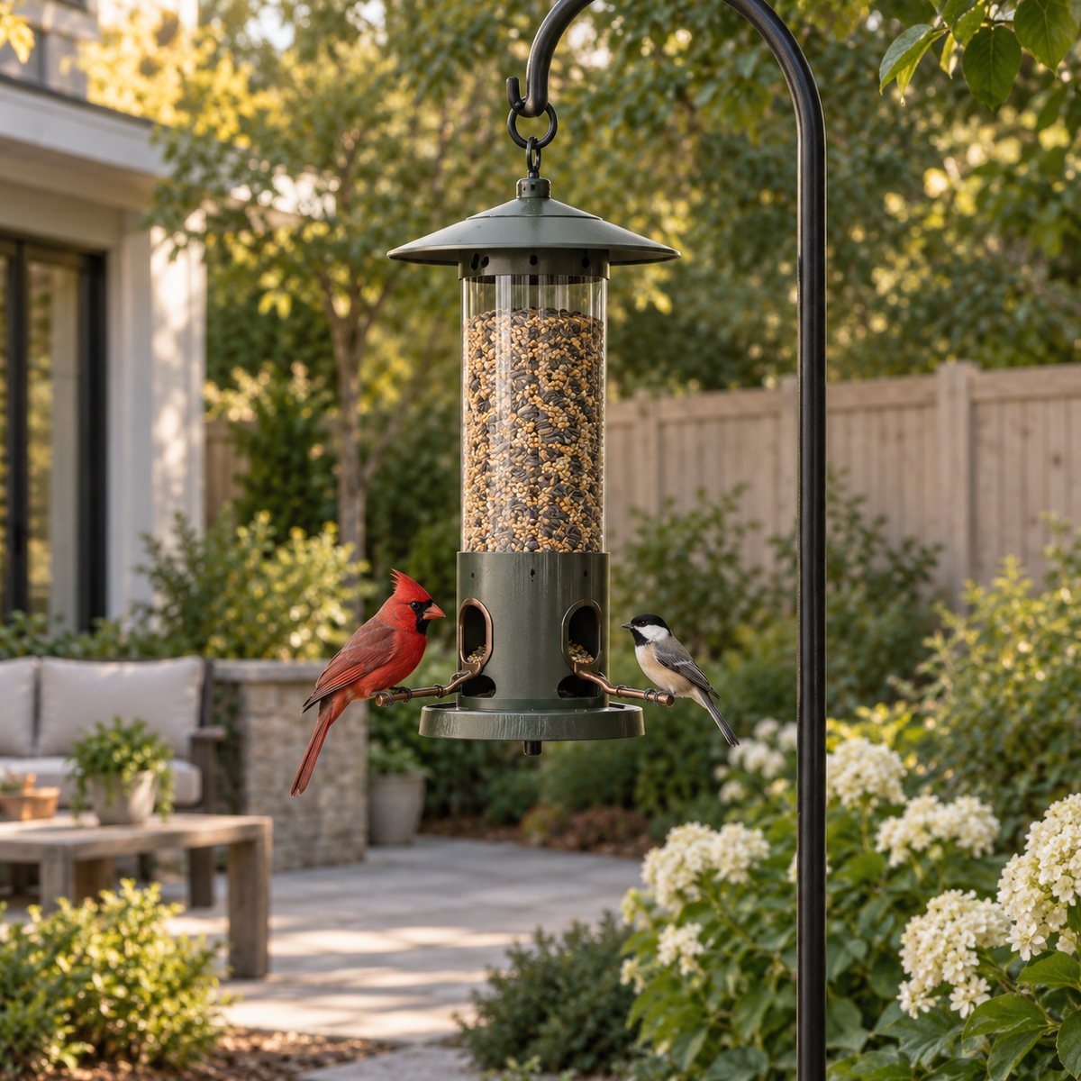 Weight-Activated Squirrel-Resistant Bird Feeder