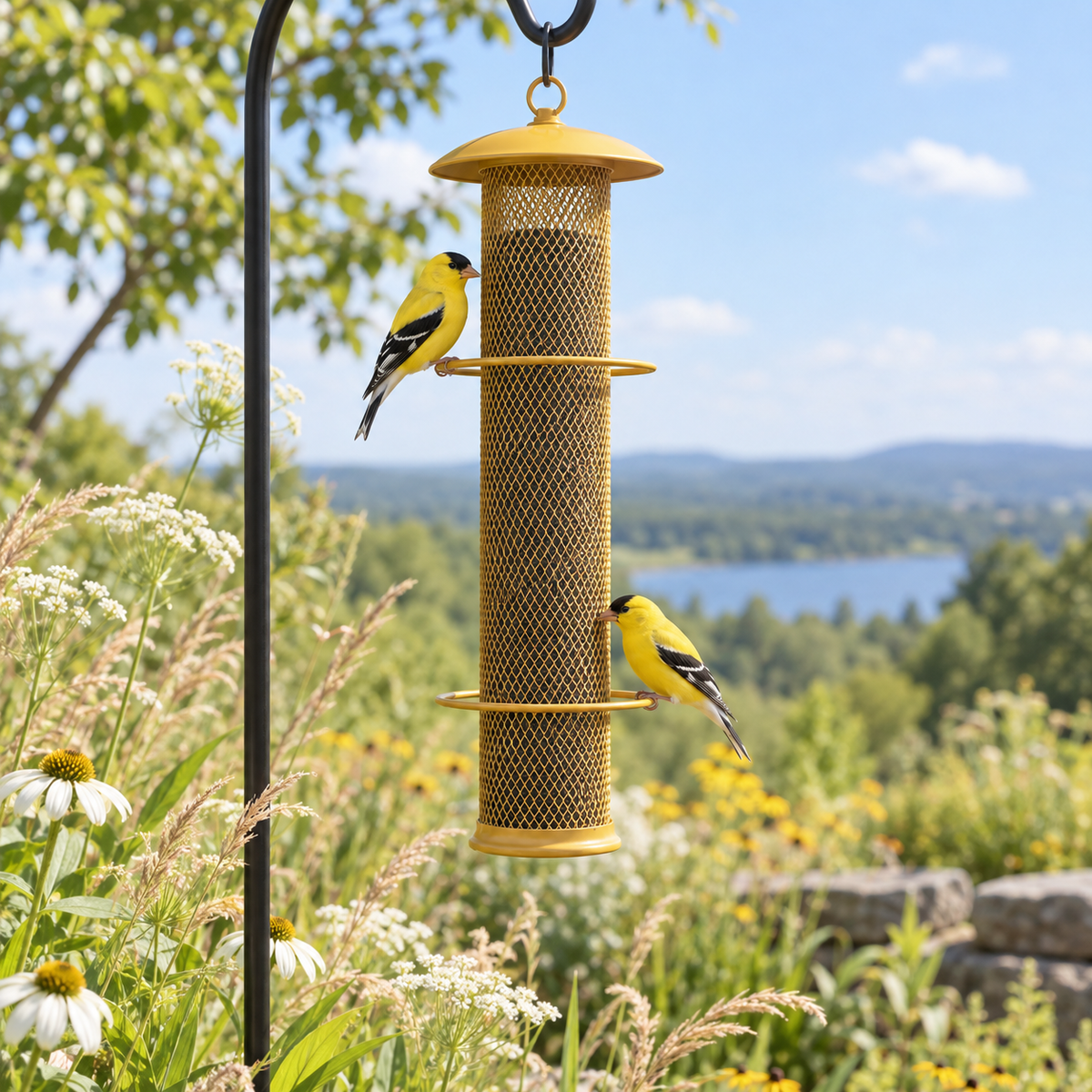 Golden Mesh Finch Feeder