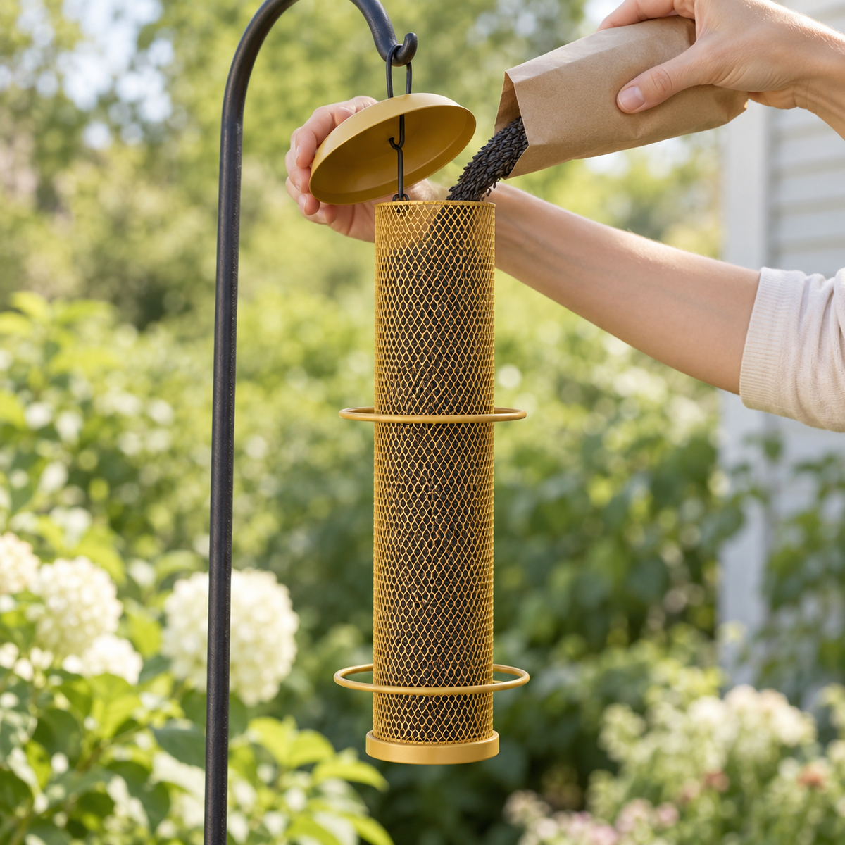 Golden Mesh Finch Feeder