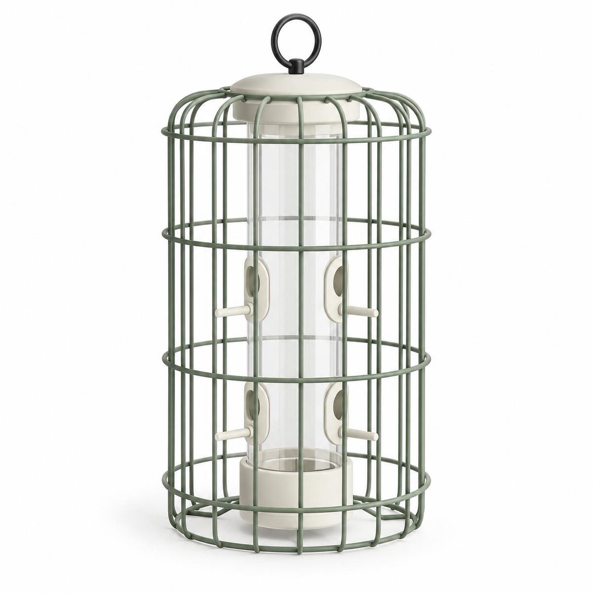 Caged Songbird Tube Feeder