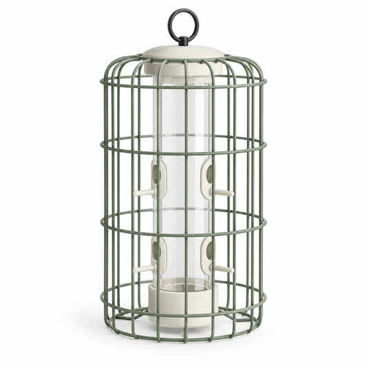 Caged Songbird Tube Feeder
